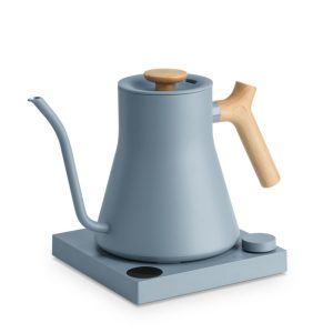 Fellow Stagg EKG Pro Electric Gooseneck Kettle 0.9L – Hazy Blue with Maple Accents