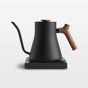 Fellow Stagg EKG Pro Electric Gooseneck Kettle 0.9L – Matte Black with Walnut Accents