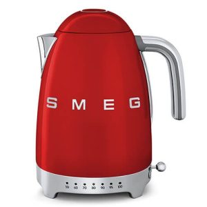 SMEG KLF04RDEU 50's Retro Style Variable Temperature Kettle 1.7L – Red