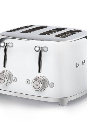 Smeg TSF03SSUK Retro 4 Slice Toaster