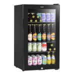 adexa Back bar cooler 2 sliding doors 220 litres Black bc02ps85