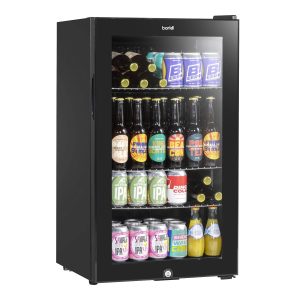 adexa Back bar cooler 2 sliding doors 220 litres Black bc02ps85