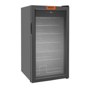 Beer Fridge Bottle cooler Glass door 98 litres Black bc98