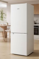 Living and Home 174L Freestanding Tall Fridge Freezer with Reversible Door Hinge