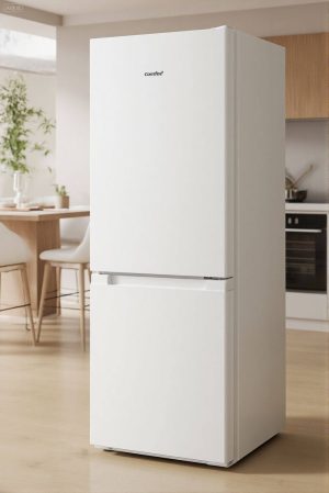 Living and Home 174L Freestanding Tall Fridge Freezer with Reversible Door Hinge