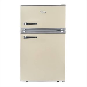 SIA Cream Freestanding Under Counter Retro Fridge Freezer 88L rfm88c
