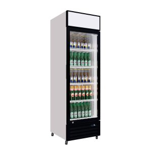 Empire Single Door Display Cooler – 375L Commercial Fridge with Merchandising Canopy