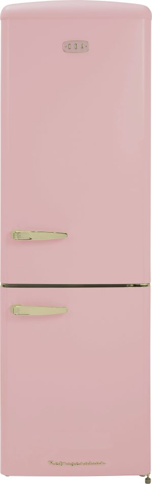 CDA Florence Tea Rose Retro 60cm Freestanding Frost Free 60/40 Fridge Freezer