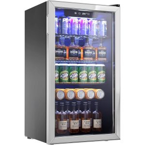 uk catering Bottle Cooler Glass door 90 litres Digital Control