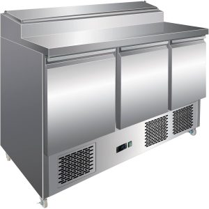 adexa Refrigerated Prep Table 3 doors Sandwich top 8xGN1/6 p33