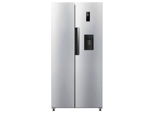 HYE 444 Litre Frost Free American Fridge Freezer Non-Plumbed Water 83cm