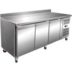 adexa Commercial Refrigerated Counter with Upstand 3 doors Depth 700mm rg32v
