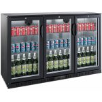 adexa Back bar cooler 3 hinged doors 300 litres Black bc03pp85