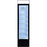 adexa Commercial Bottle cooler Upright 145 litres Hinged glass door LED Canopy Black sc145b